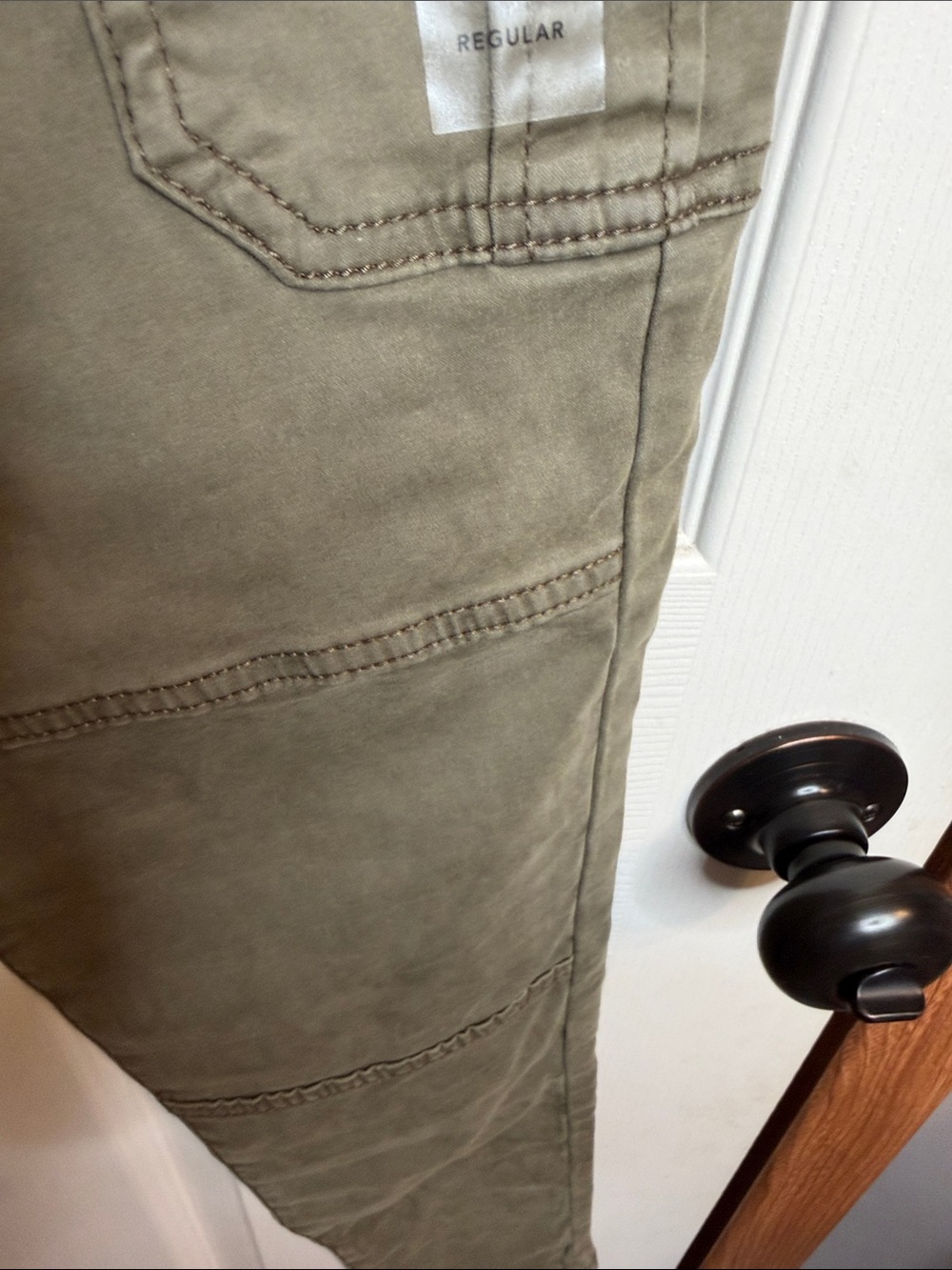 Women’s Olive Cargo Jogger Pants - Casual Utility Style - Picture 11 of 16